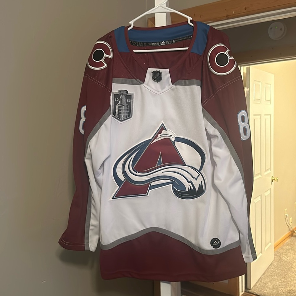 Cale Makar White Away Jersey Size 52